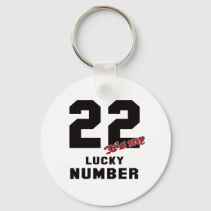 22 It's my lucky number Keychain