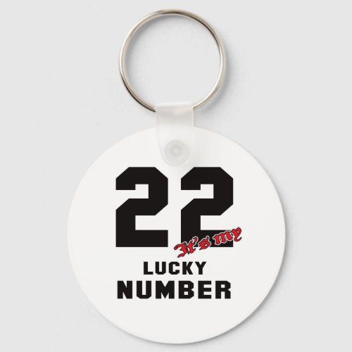 22 Its my lucky number Keychain