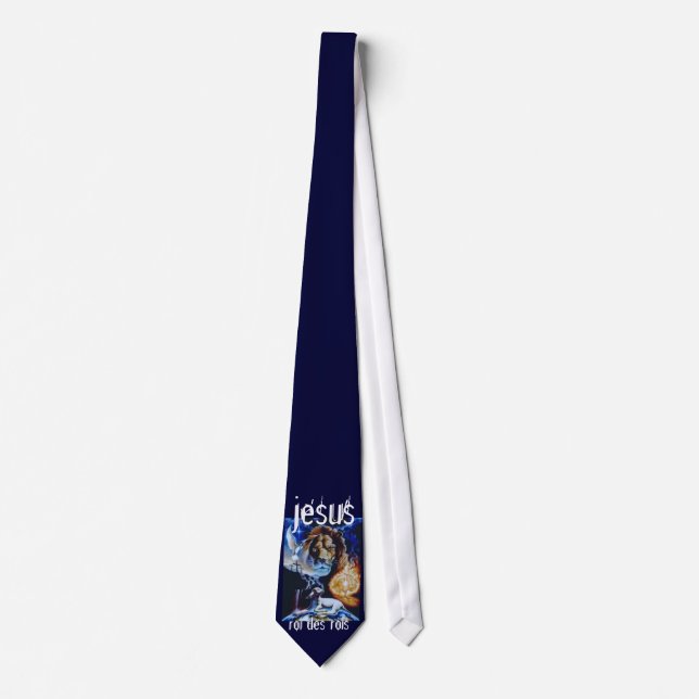 22, jesus,  roi des rois neck tie (Front)
