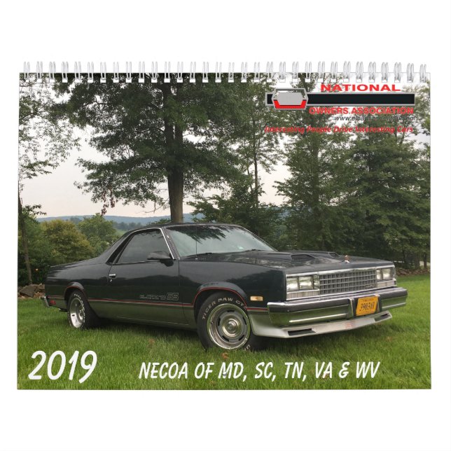 # 22 NECOA of MD, SC, TX, VA & WV Calendar (Cover)
