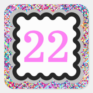 Number 22 Stickers | Zazzle