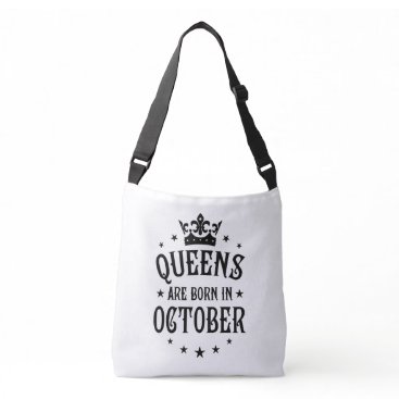 22 Queens are born in October Crown Woman Crossbody Bag 22 Queens are born in October Crown Woman Crossbody Bag