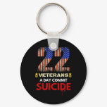 22 Suicide Awareness Veteran Suicide Awareness Day Keychain