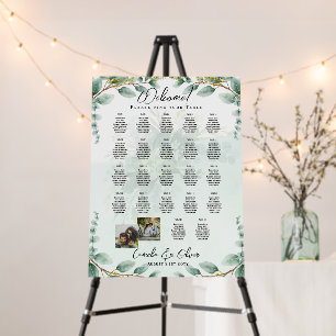 22 Table Seating Chart Photo Welcome Names Wedding Foam Board