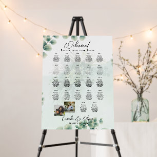 22 Table Seating Chart Photo Welcome Names Wedding Foam Board