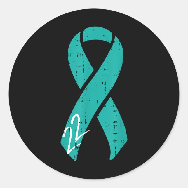 22 Veteran Suicide Prevention Ptsd Awareness Patri Classic Round Sticker (Front)