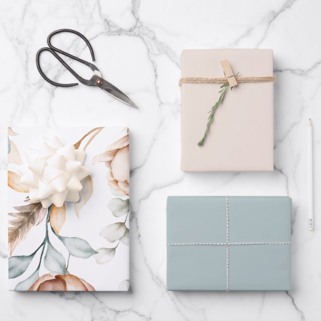 22 WRAPPING PAPER SHEETS (Front)