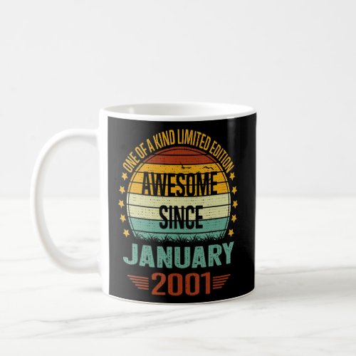 22 Year Old   Awesome Since January 2001 22nd Birt Coffee Mug