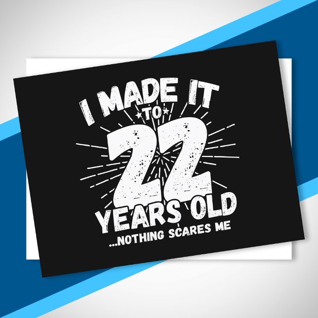 22 Year Old Birthday - Birthday Meme - Funny 22nd Postcard (Creator Uploaded)