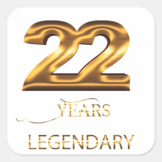22 years legendary sticker