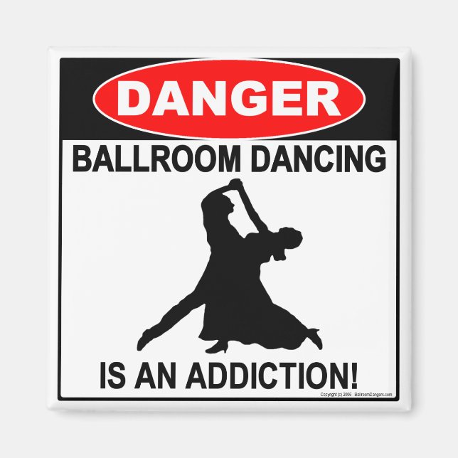 22a. Ballroom Addictions Magnet - Square (Front)