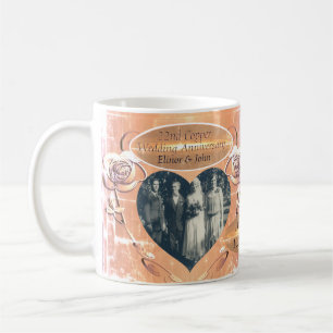 22nd/7th Copper Wedding Anniversary Coffee Mug