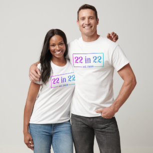 22nd Birthday 22 IN 22 est 2000 Gradient T-Shirt