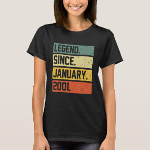 22nd Birthday 22 Year Old Legend Since January 20 T-Shirt