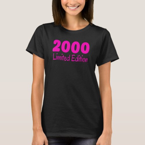 22nd Birthday 22 Years 2000   Woman T_Shirt