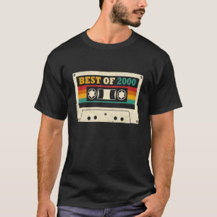 22nd Birthday Best Of 2000 Cassette Tape 22 Year O T-Shirt