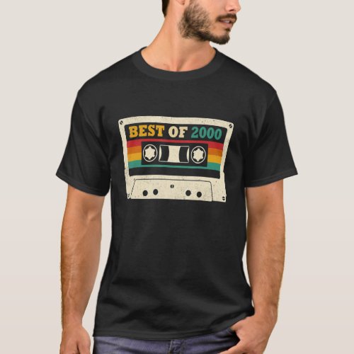 22nd Birthday Best Of 2000 Cassette Tape 22 Year O T_Shirt