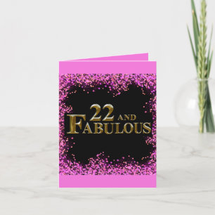 22nd  Birthday  Card