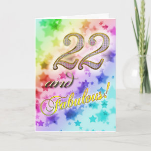22nd birthday for someone Fabulous Card
