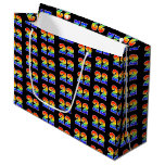 [ Thumbnail: 22nd Birthday: Fun Rainbow Event Number 22 Pattern Gift Bag ]