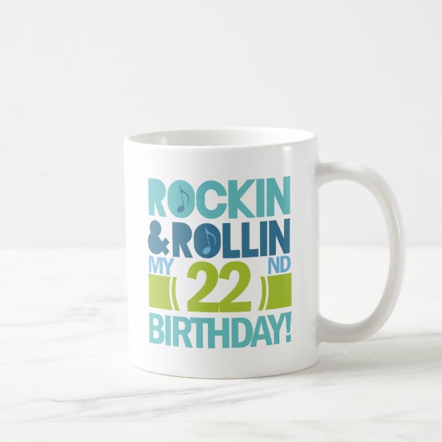22nd Birthday Gift Ideas Coffee Mug (Right)