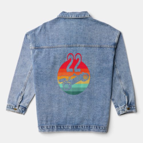 22nd Birthday I Racing Gaming I Remote Control Rc  Denim Jacket