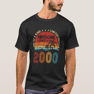 22Nd Birthday Party 22 Years Old Being Awesome Vin T-Shirt