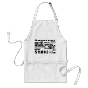 22nd Birthday Party Greatest Twenty Two Year Old Adult Apron