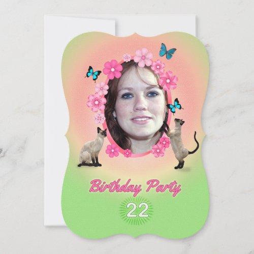 22nd Birthday Party Invitation