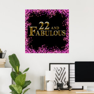 22nd  Birthday  Poster
