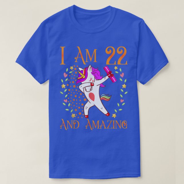 22nd Birthday Shirt for Girls Women Tee Mom Her 22 (Design Front)