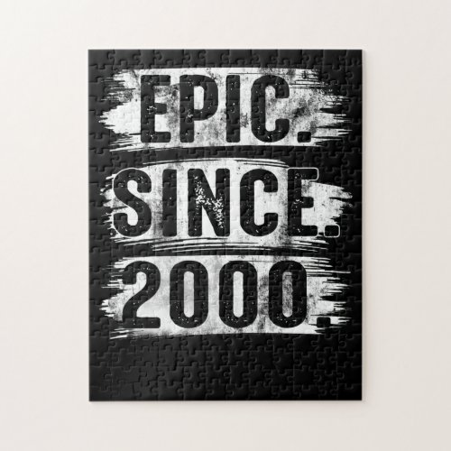 22nd Birthday Vintage Epic Since 2000 22 Years Old Jigsaw Puzzle