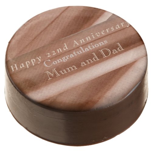 22nd Wedding Anniversary Copper  Chocolate Covered Oreo