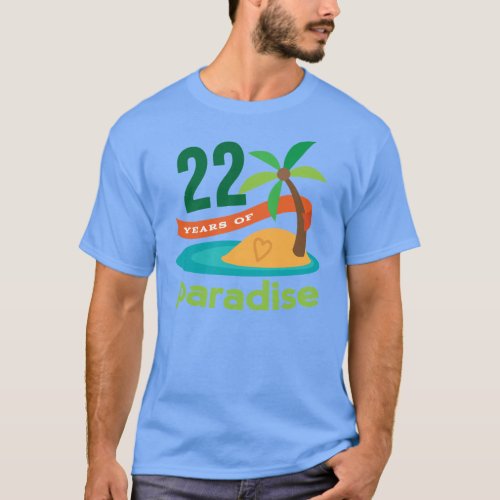 22nd Wedding Anniversary Funny Gift For Her T_Shirt