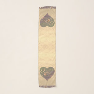 22nd Wedding Anniversary Lighter Heart Rose  Scarf