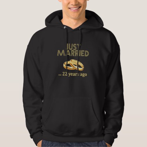 22nd Wedding Anniversary T Shirt Just Married 22 Y