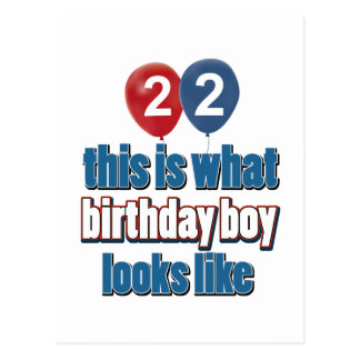 22nd Birthday Postcards | Zazzle