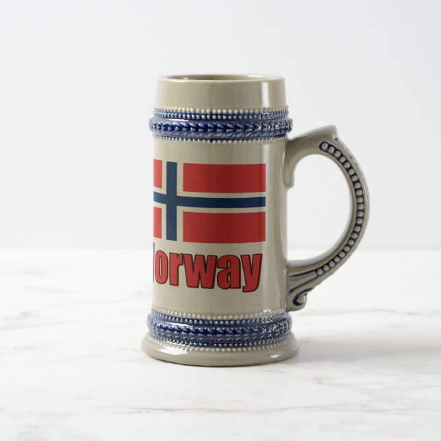 22oz Blue/Grey Stein Norway\Flag (Right)
