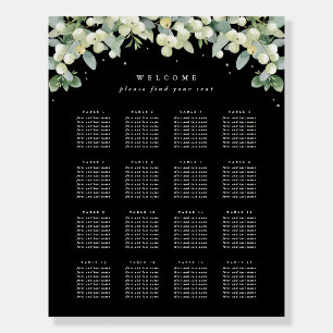 22x28" 16 Tables of 8 Wedding Seating Chart Foam Board
