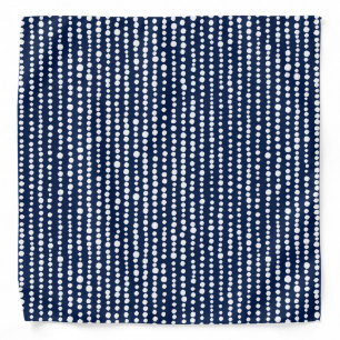 230216 - White on Indigo Blue 001744 Bandana