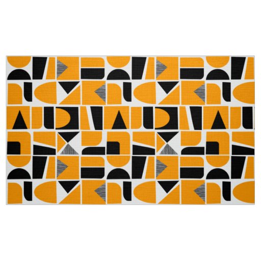 230616 - Yellow Orange and Black. Fabric