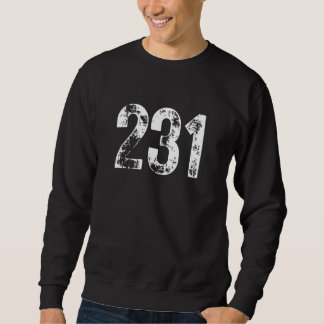 231 Area Code Muskegon MI Mobile Telephone Area Co Sweatshirt
