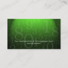 232 Accounting - Bookkeeping Business Card Green
