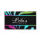 232 Animal Business Zebra Nail Salon Pink Blue Gr
