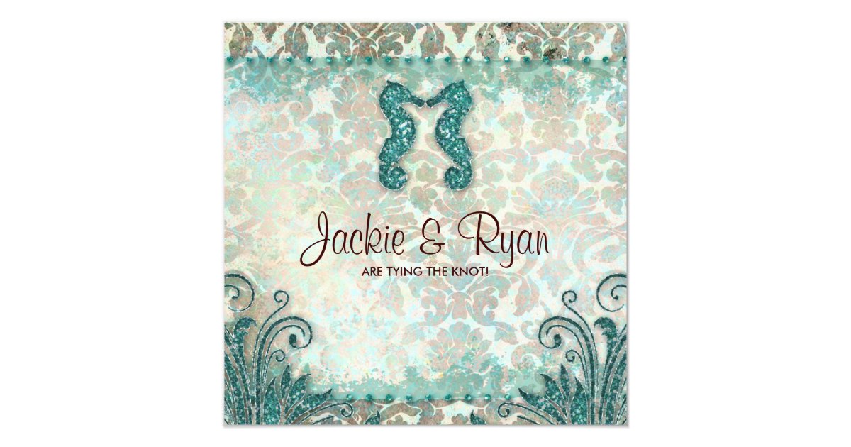 Seahorse Wedding Invitations 8