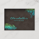 232 Blue Green Trendy Salon Spa Appointment Card at Zazzle