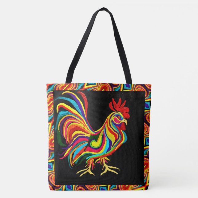 232 - Rooster -  Tote Bag (Front)