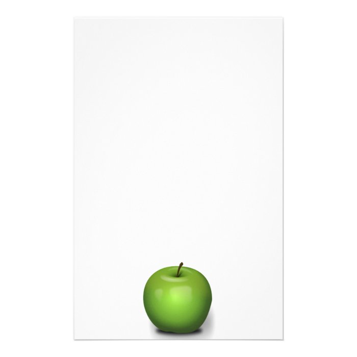 23392 PHOTO REALISTIC GREEN APPLE GRAPHIC DIGITAL STATIONERY