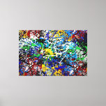 23_001, Splatter Abstract Canvas Print
