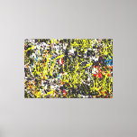 23_023, Large Splatter Abstract Canvas Print